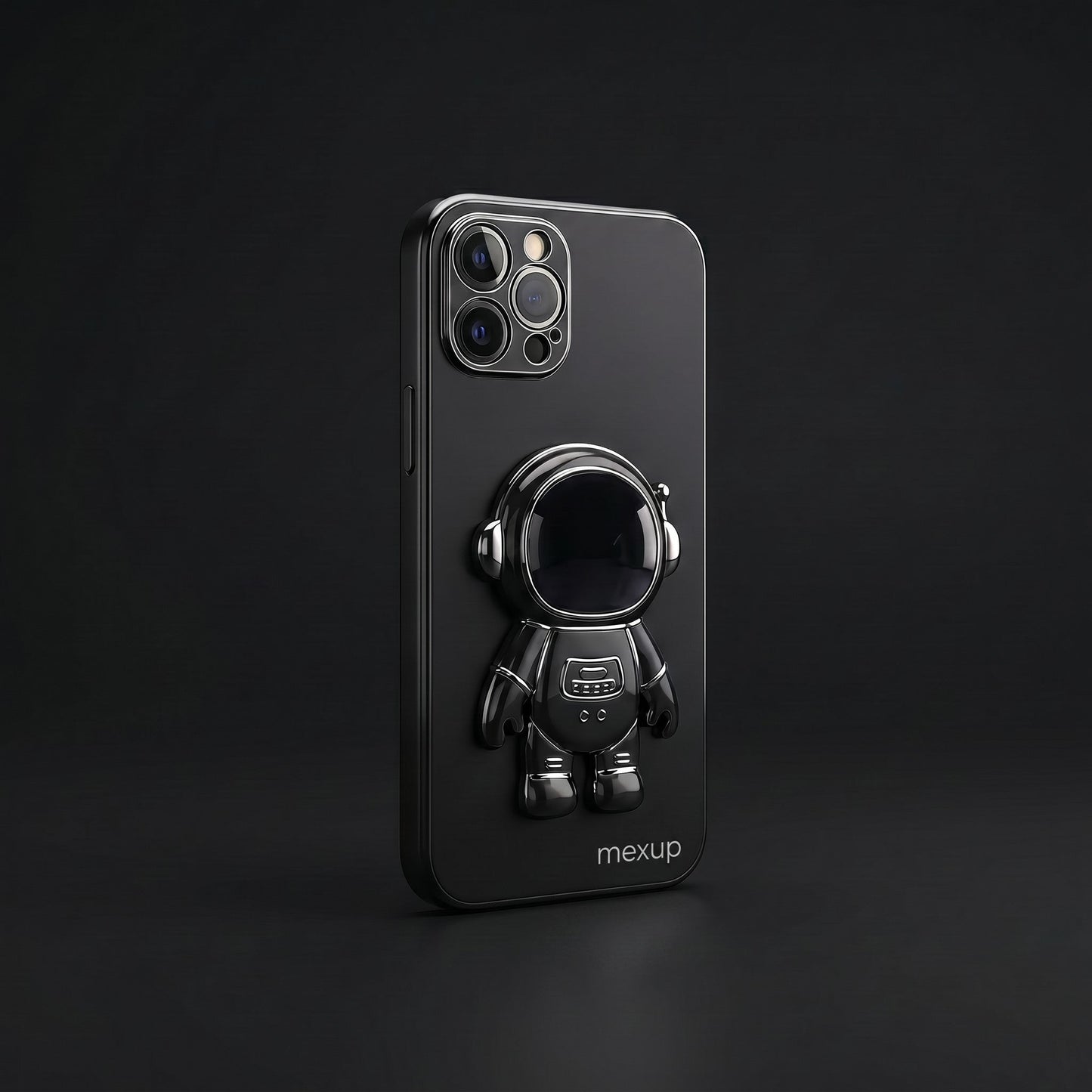 3D Astronaut Phone Case Anti - Drop Electroplating Bracket - mexup