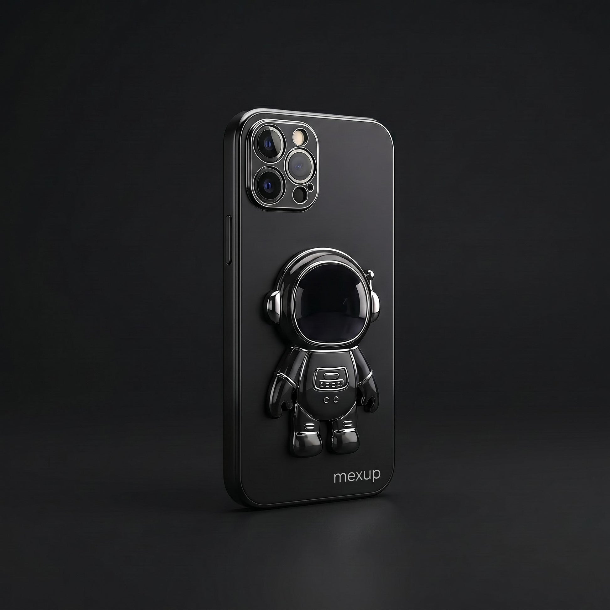 3D Astronaut Phone Case Anti - Drop Electroplating Bracket - mexup