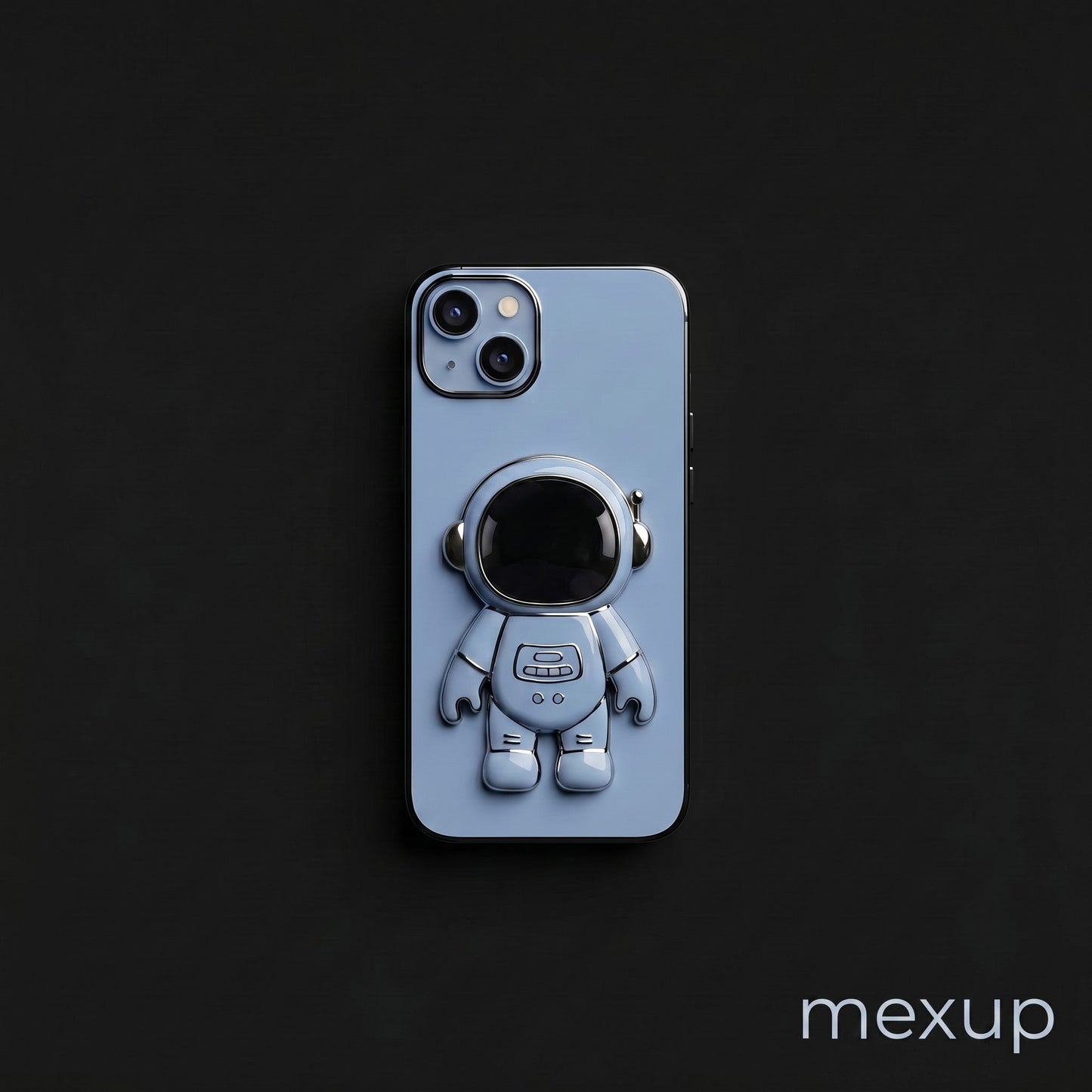 3D Astronaut Phone Case Anti - Drop Electroplating Bracket - mexup