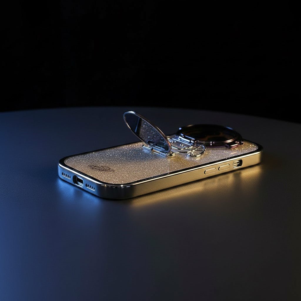 Glitter Astronaut Phone Case with Camera Stand - iPhone - mexup