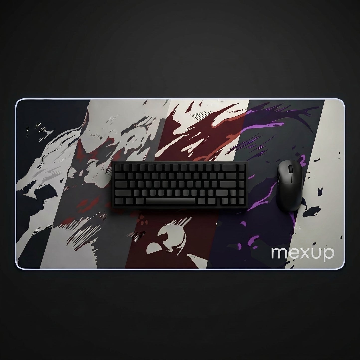XL Extended Desk Pad – Premium Black Mouse & Keyboard Mat - mexup