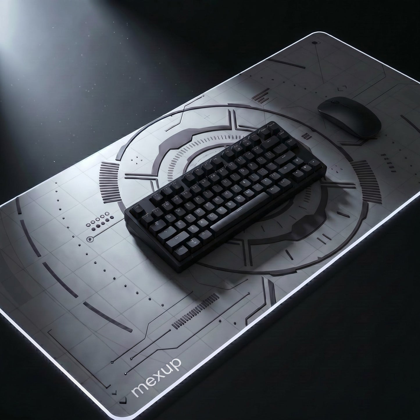 XL Extended Desk Pad – Premium Black Mouse & Keyboard Mat - mexup